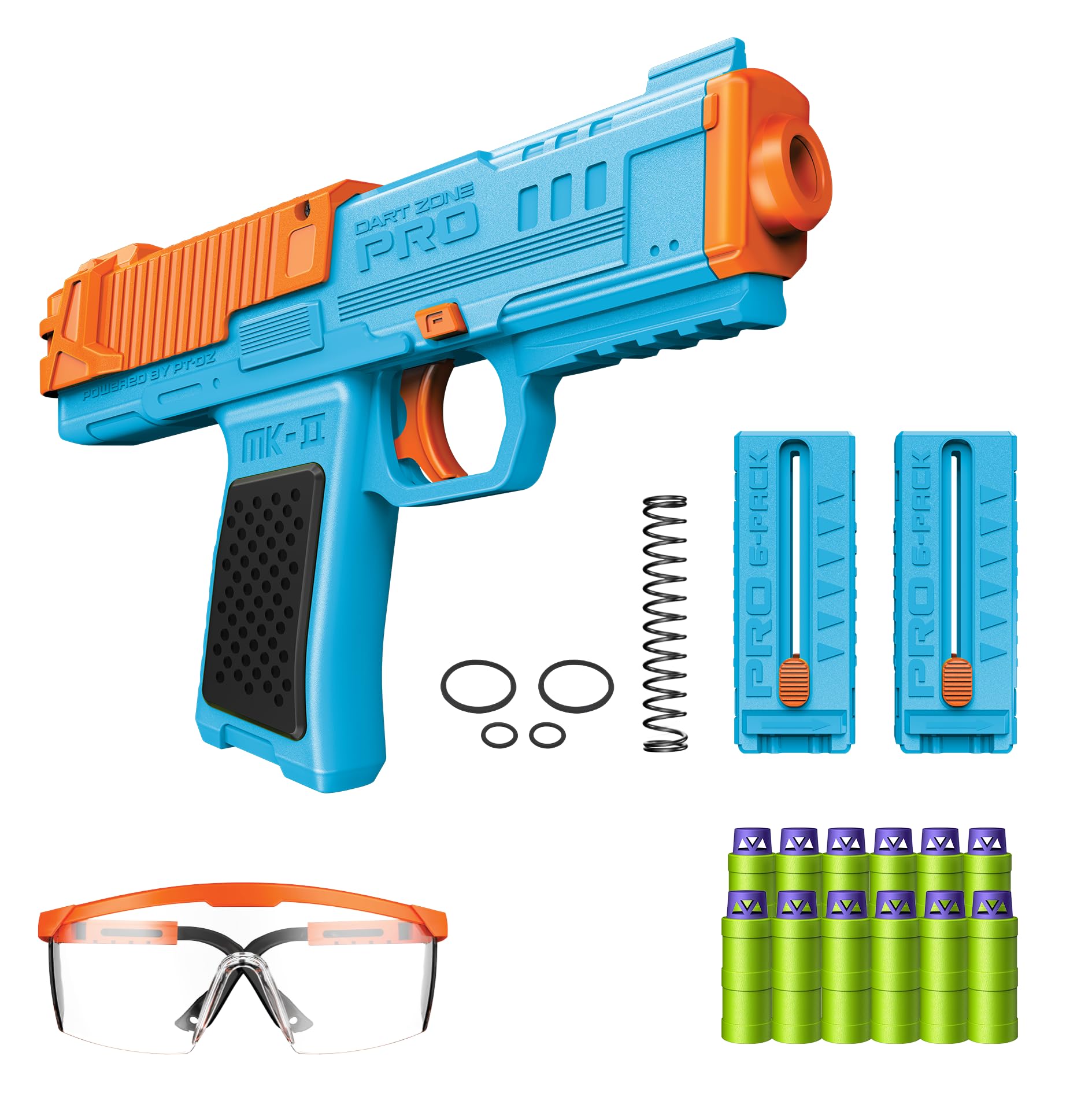 Amazon.com: Dart Zone Pro-Series MK-2 Dart Blaster with 12